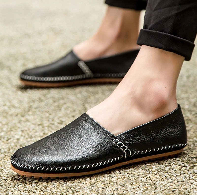 Mocassins en cuir léger