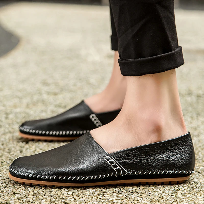 Mocassins en cuir léger