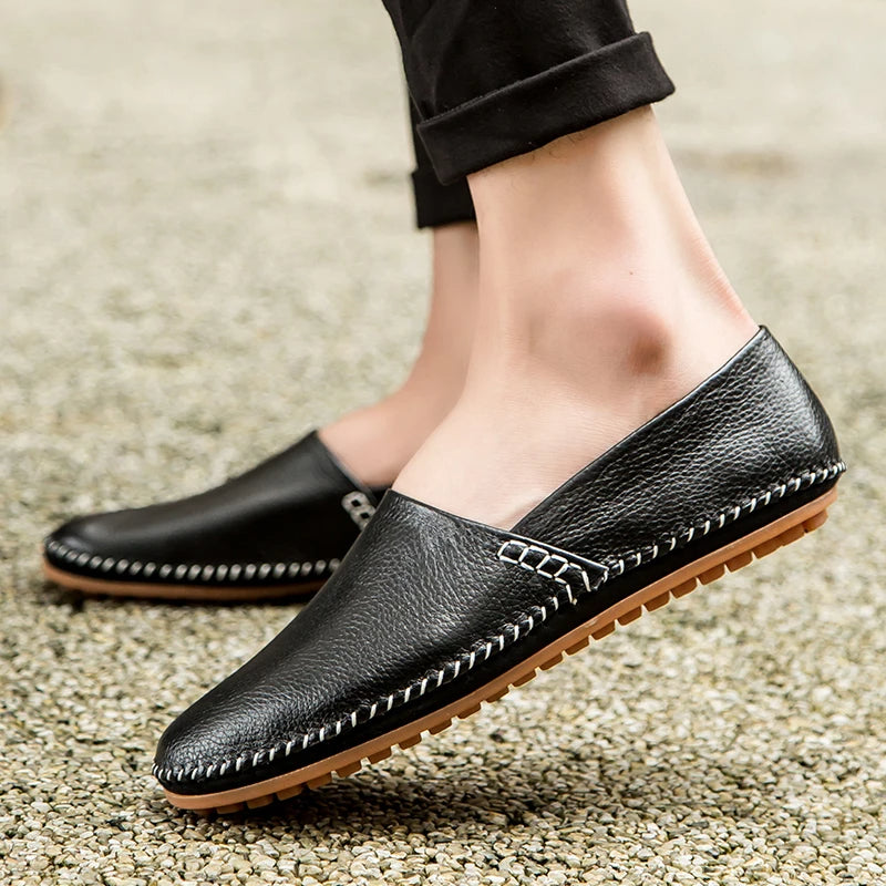 Mocassins en cuir léger