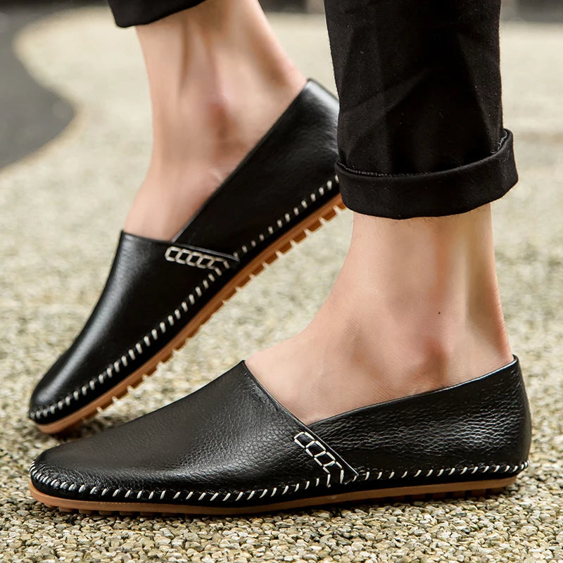 Mocassins en cuir léger