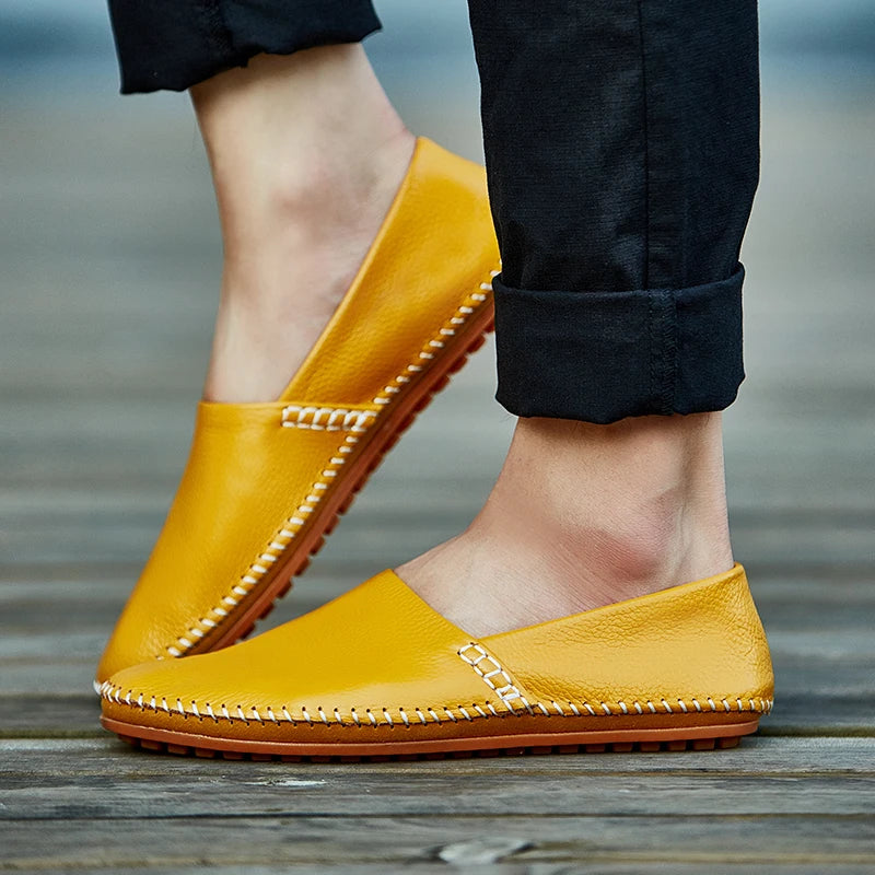 Mocassins en cuir léger