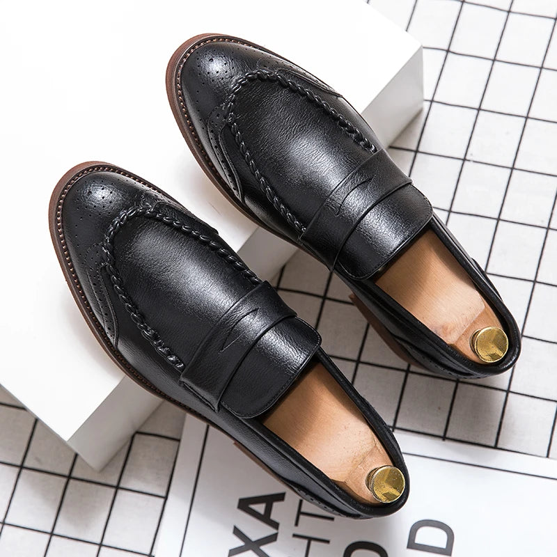 Mocassins en cuir chic