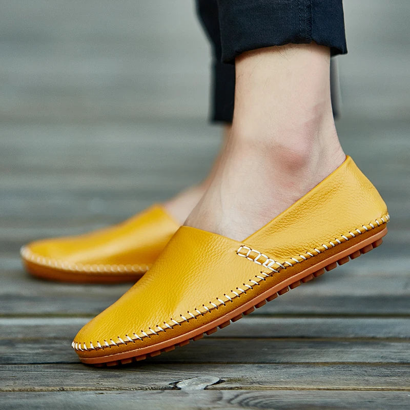 Mocassins en cuir léger