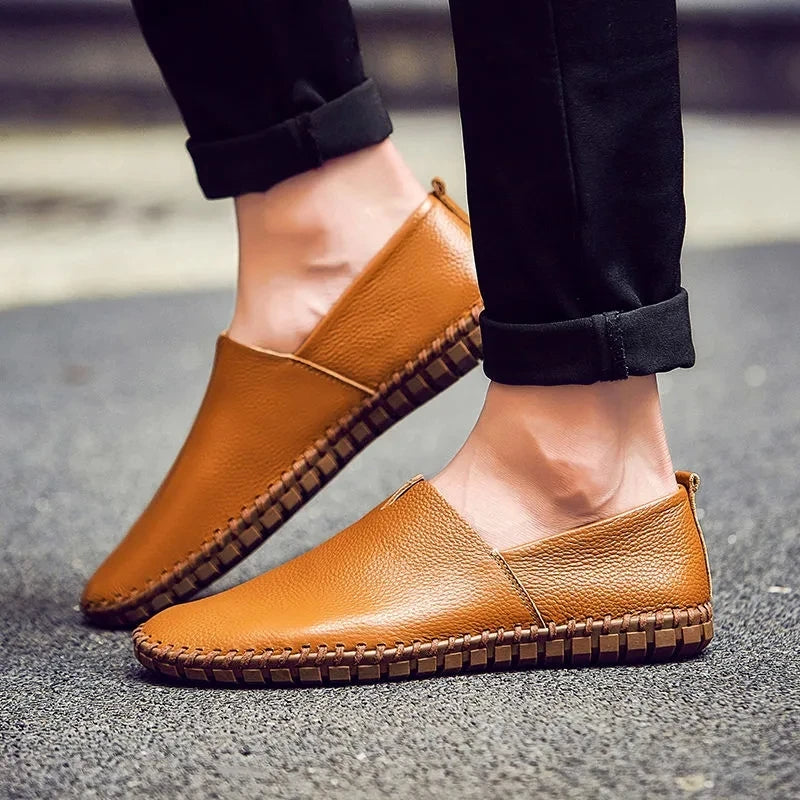 Mocassins en cuir respirant