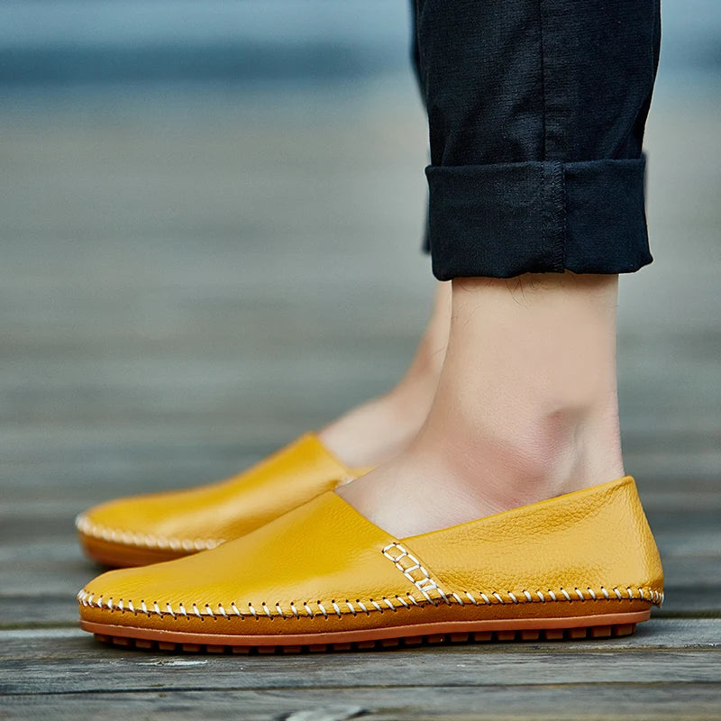 Mocassins en cuir léger