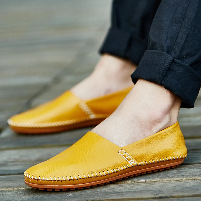 Mocassins en cuir léger