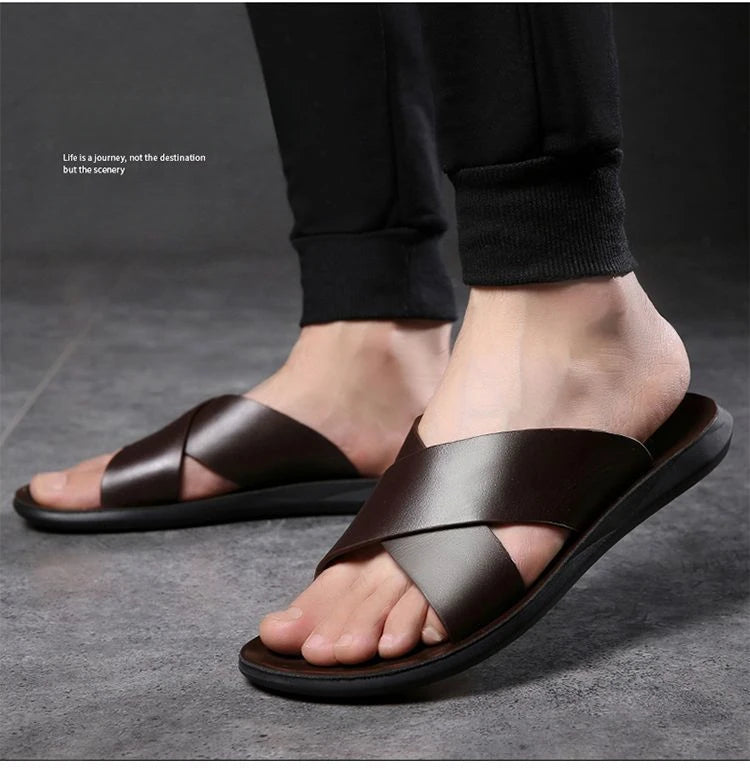 Sandales en cuir élégantes