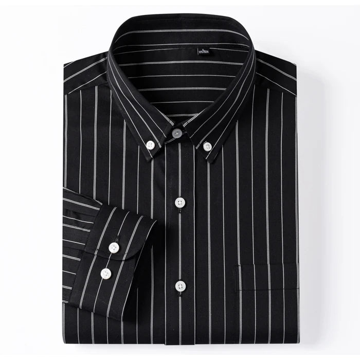 Chemise élégante en coton rayé