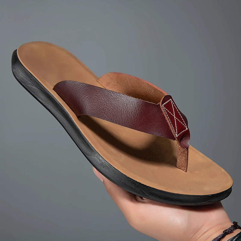 Sandales en cuir décontractées