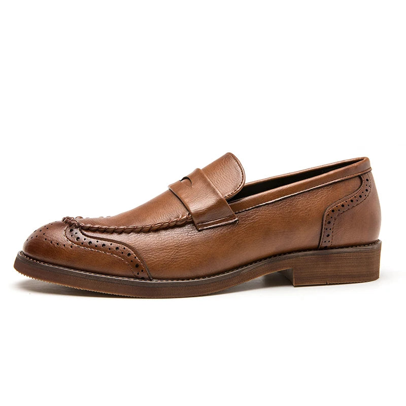 Mocassins en cuir chic