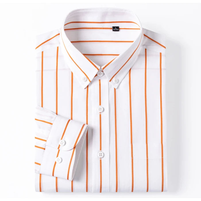 Chemise élégante en coton rayé