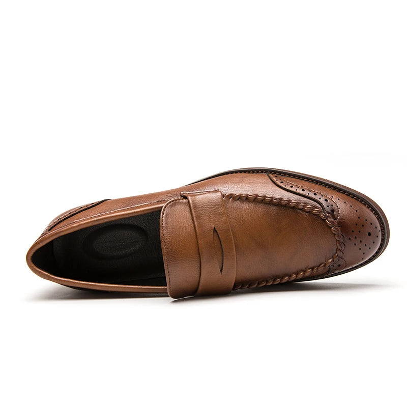 Mocassins en cuir chic