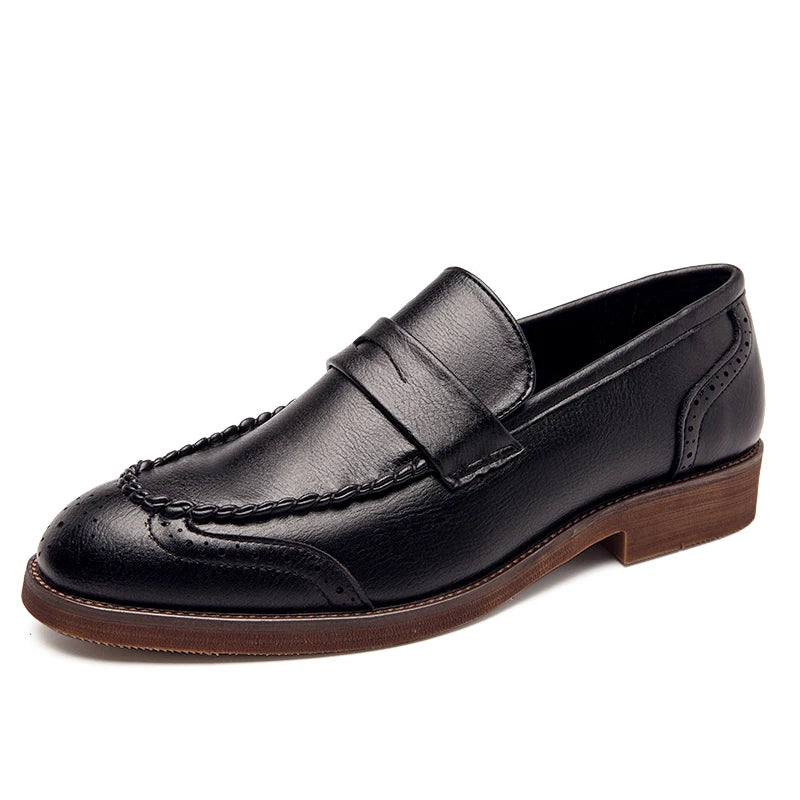Mocassins en cuir chic