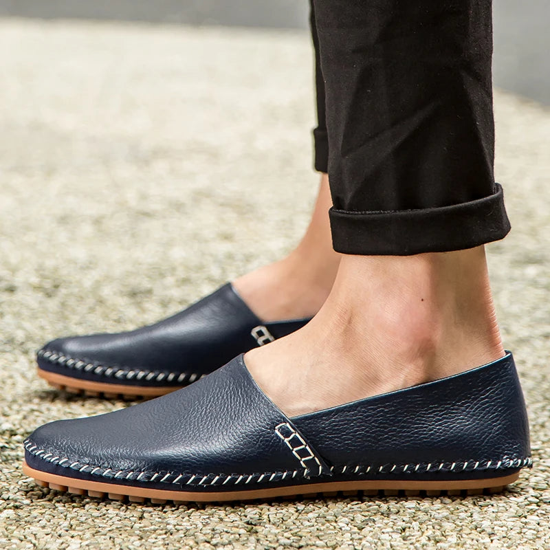 Mocassins en cuir léger