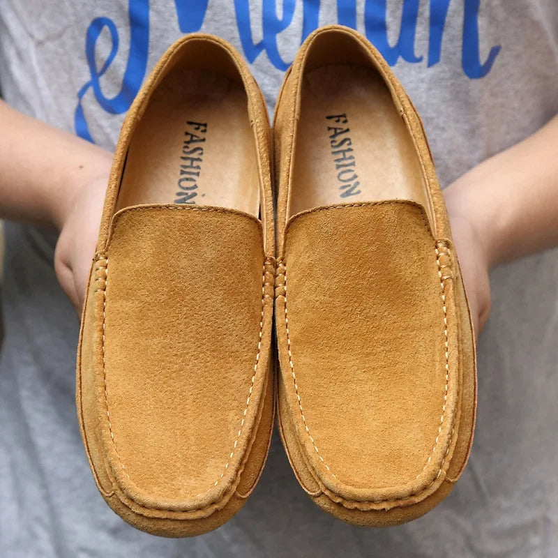 Mocassins chics en daim de qualité supérieure