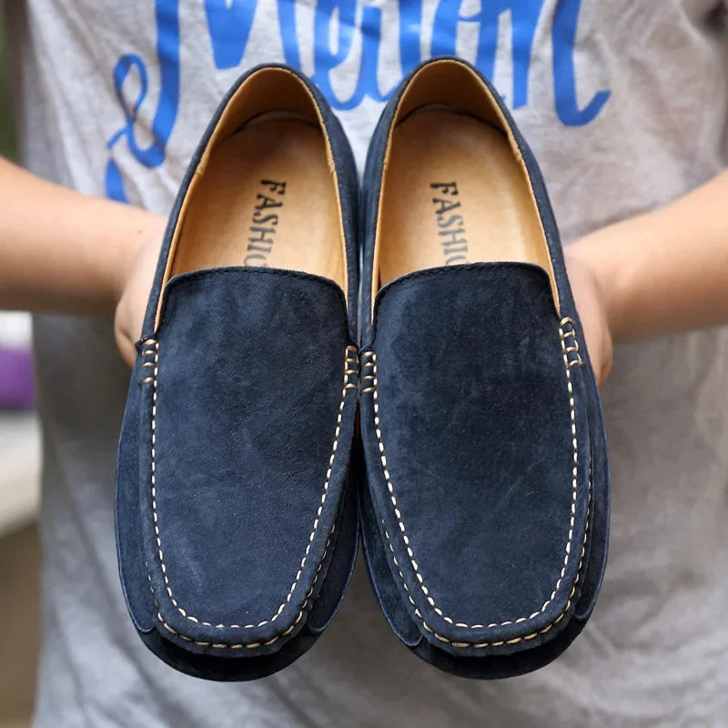 Mocassins chics en daim de qualité supérieure
