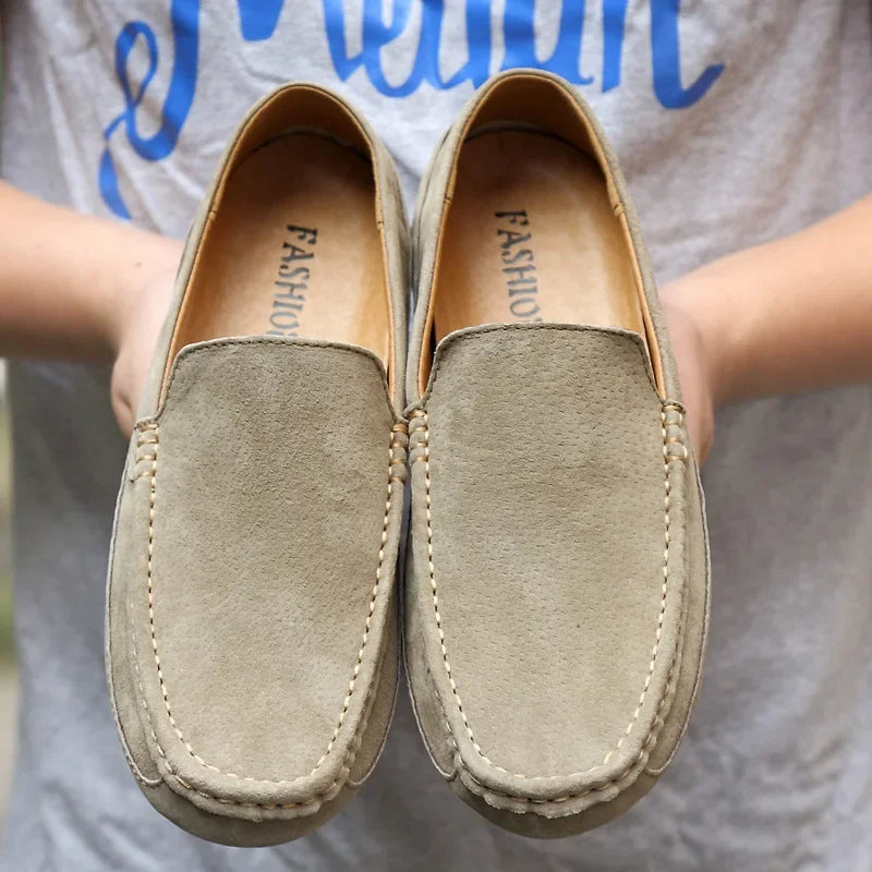 Mocassins chics en daim de qualité supérieure