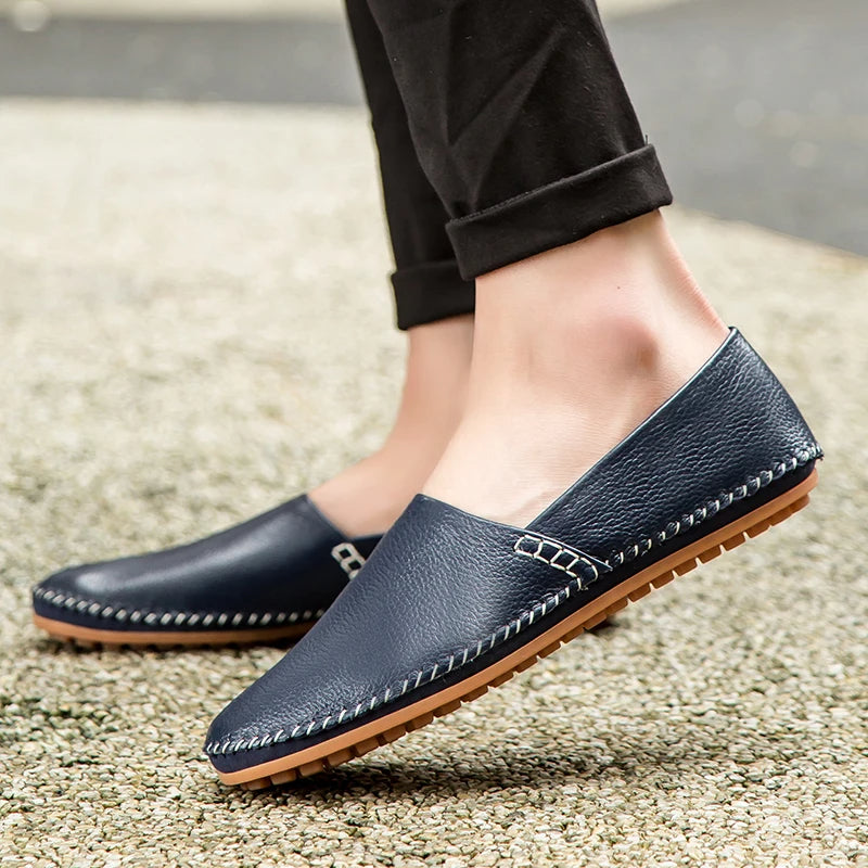 Mocassins en cuir léger