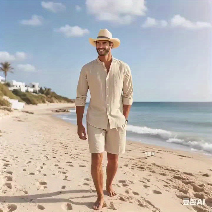 Chemise en lin élégante