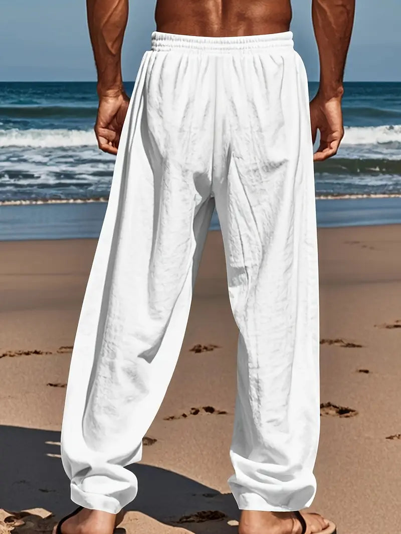 Pantalon de lin décontracté