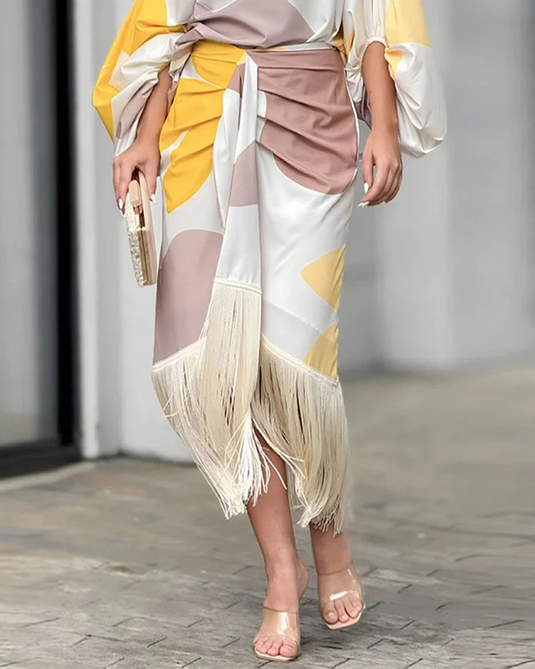 Robe élégante et colorée