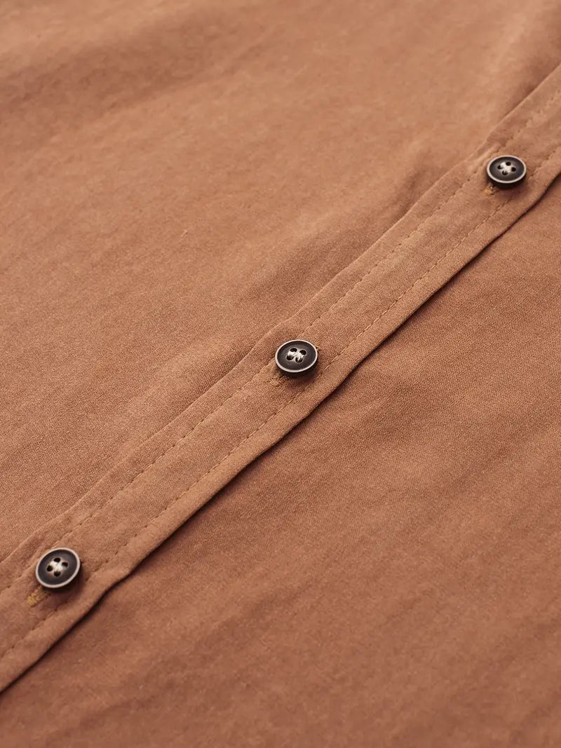 Chemise décontractée en coton à manches courtes