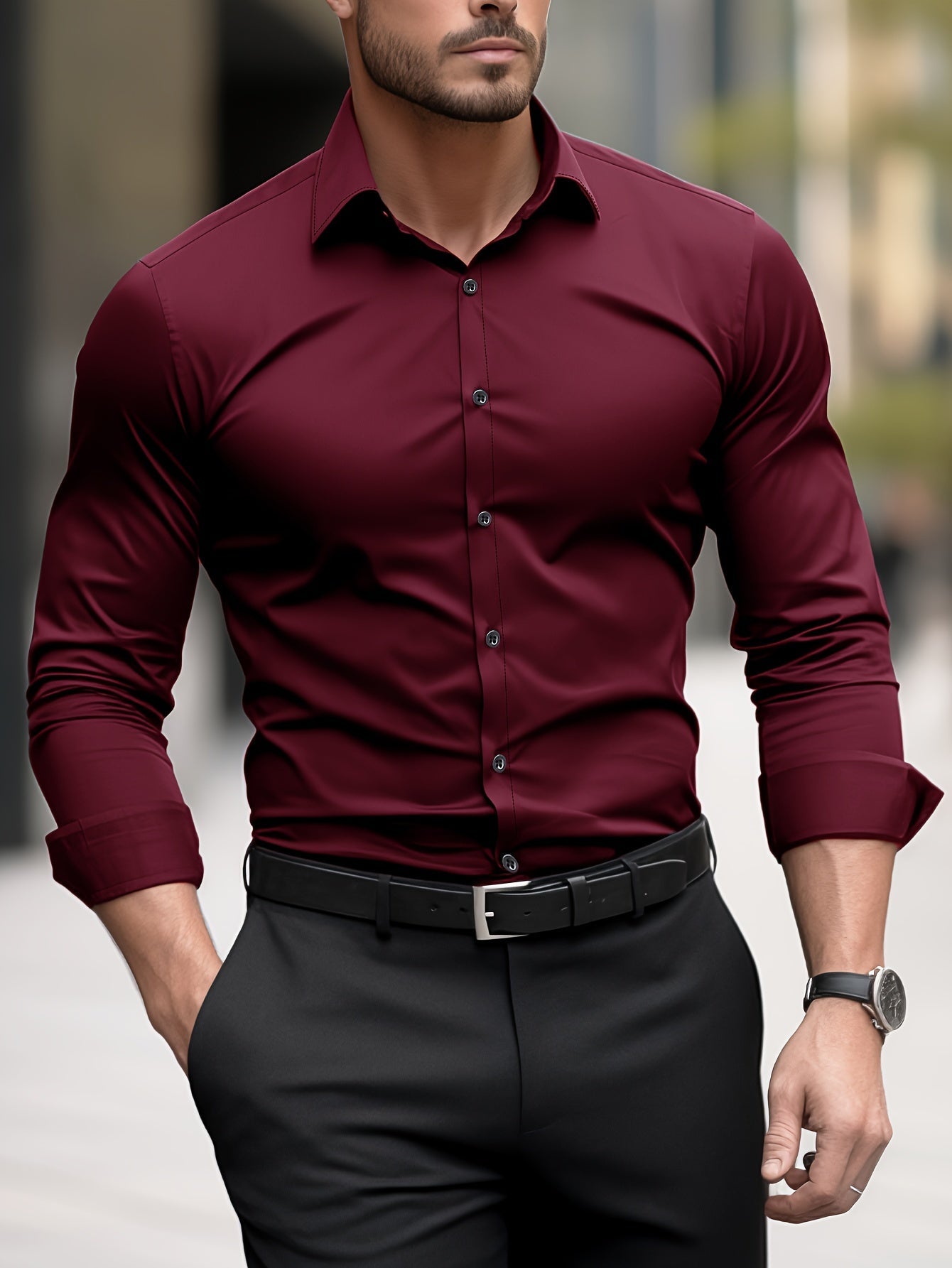 Chemise habillée étroite