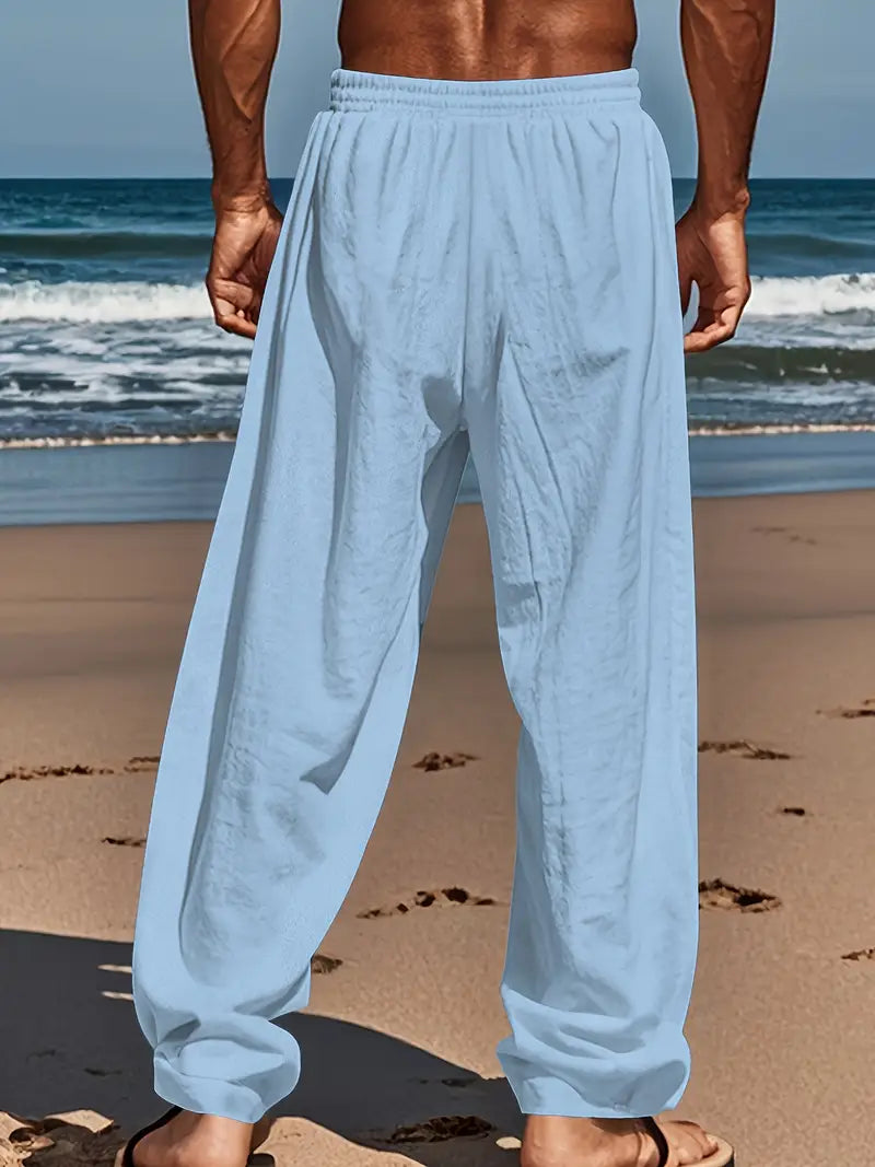 Pantalon de lin décontracté