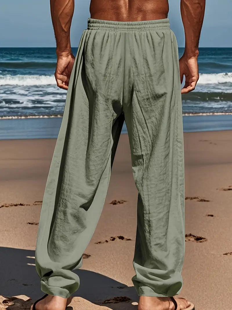 Pantalon de lin décontracté