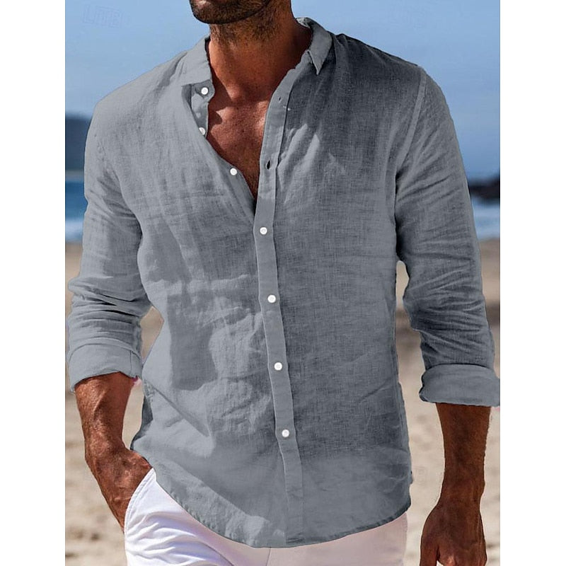 Chemise décontractée en lin