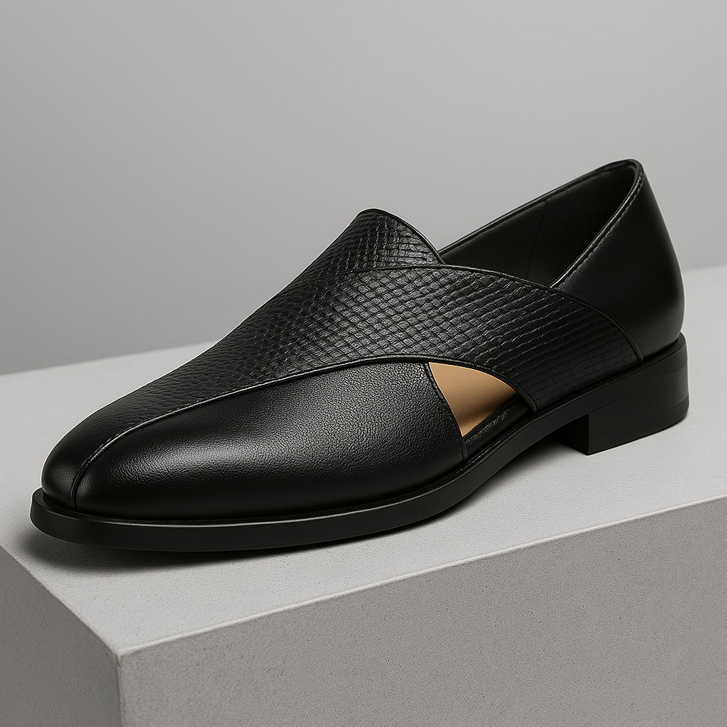 Mocassins en cuir vintage