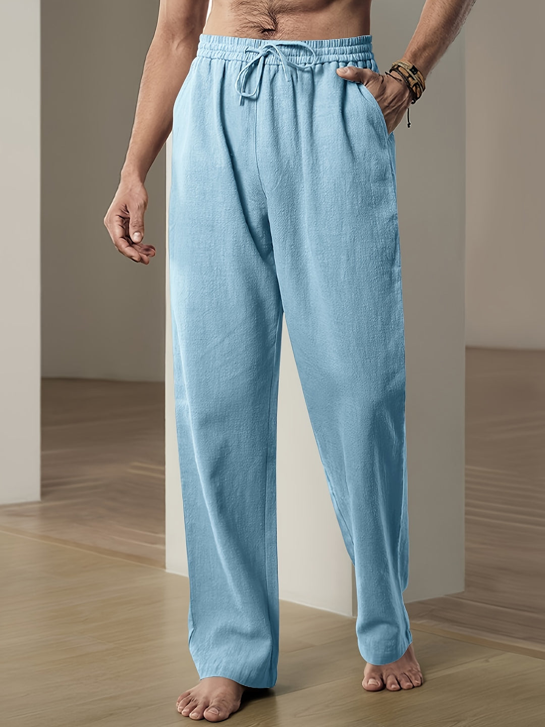 Pantalon d'été décontracté en lin