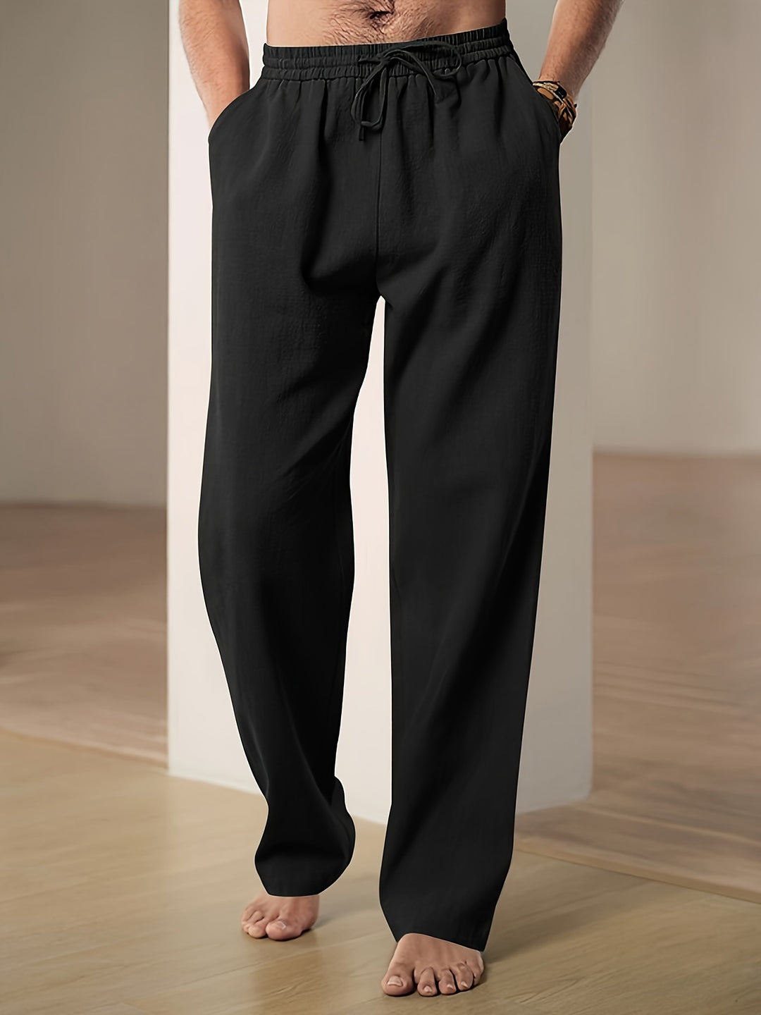 Pantalon d'été décontracté en lin