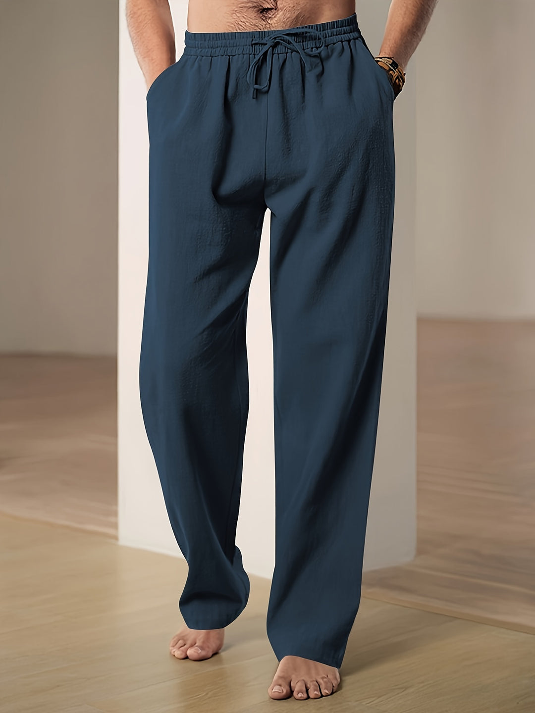 Pantalon d'été décontracté en lin