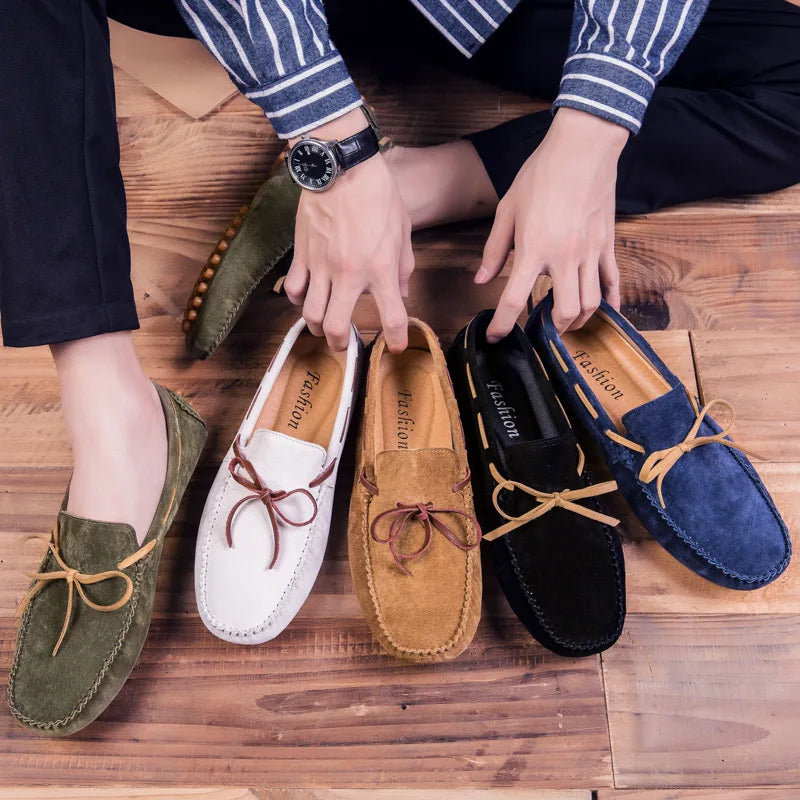Mocassins en daim souple