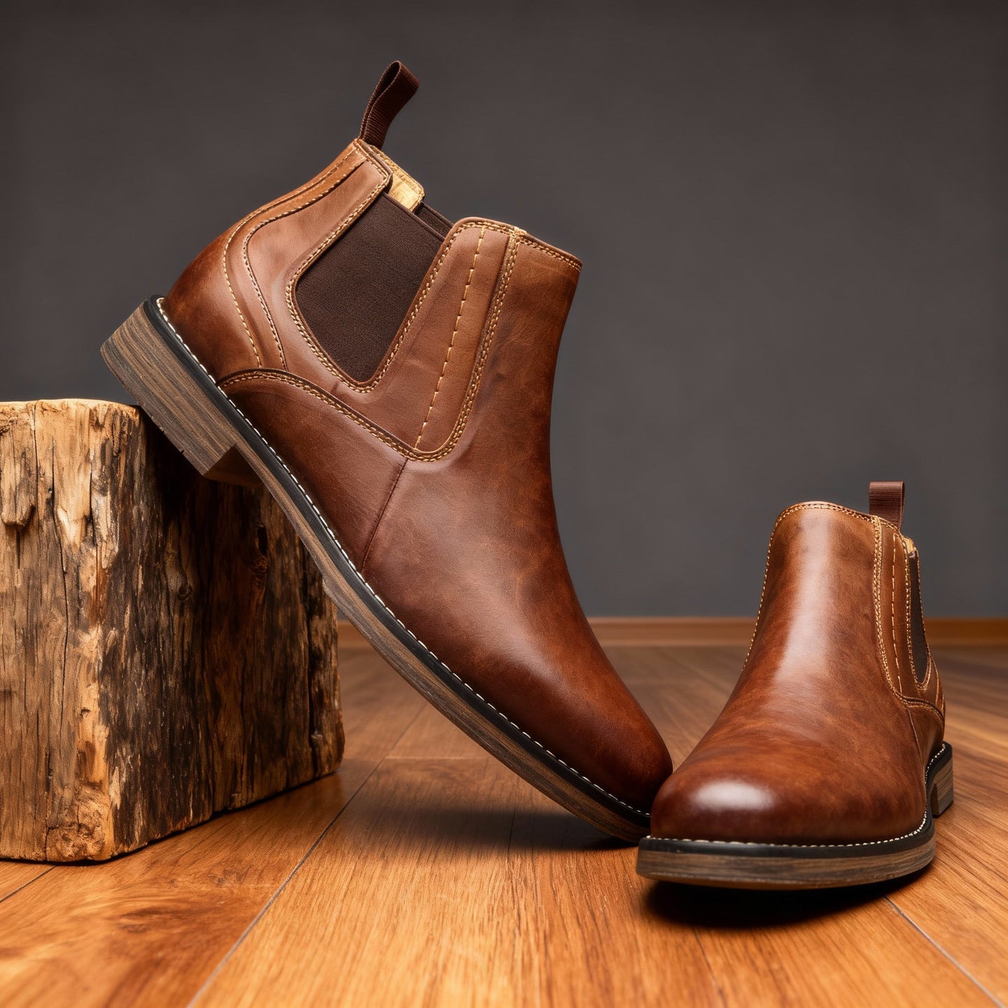 Bottes en cuir élégantes