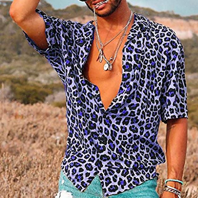 Chemise à imprimé léopard