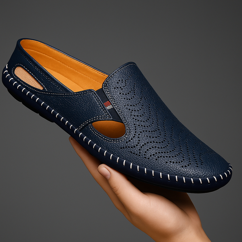 Sandales à lanières en cuir