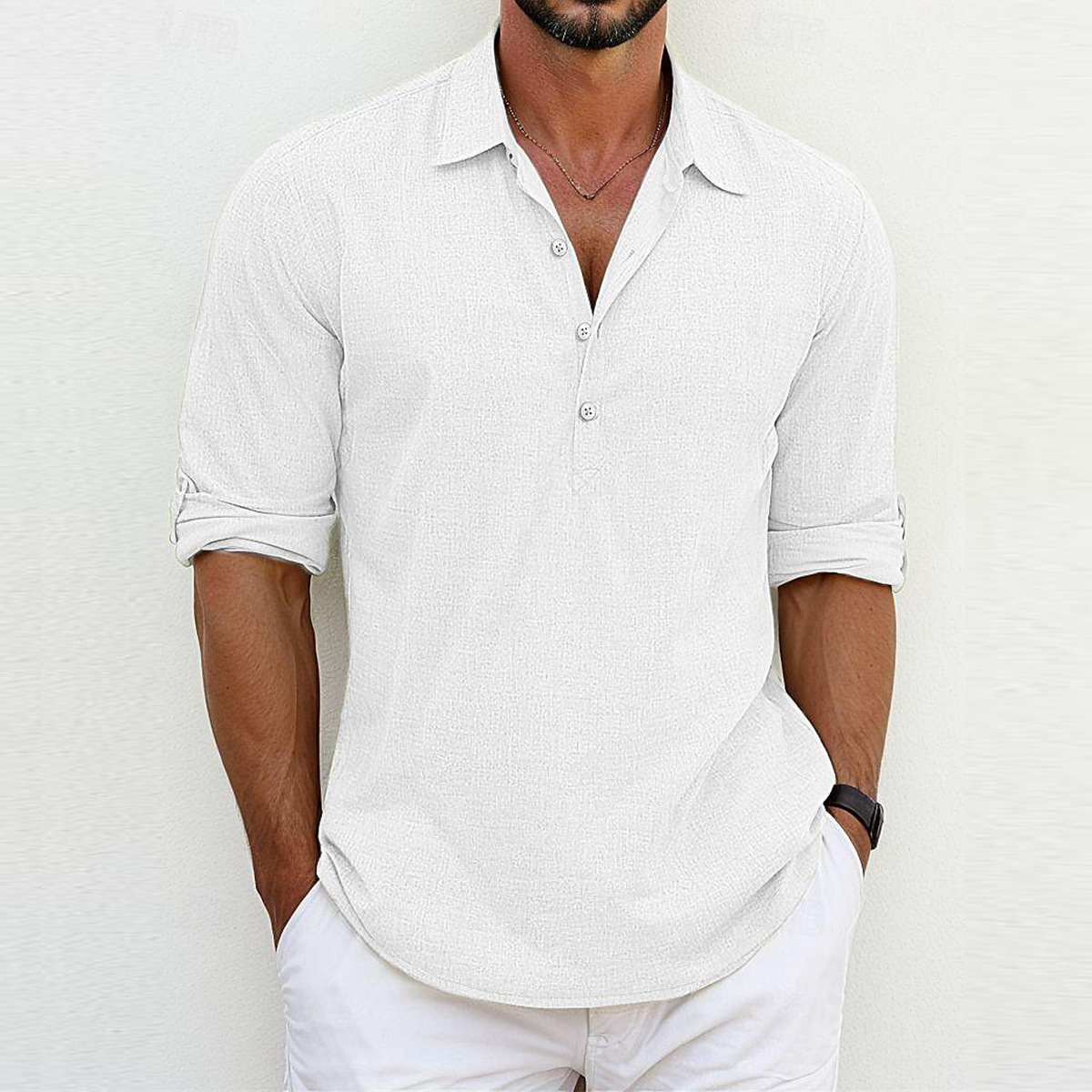 Chemise en lin de qualité supérieure