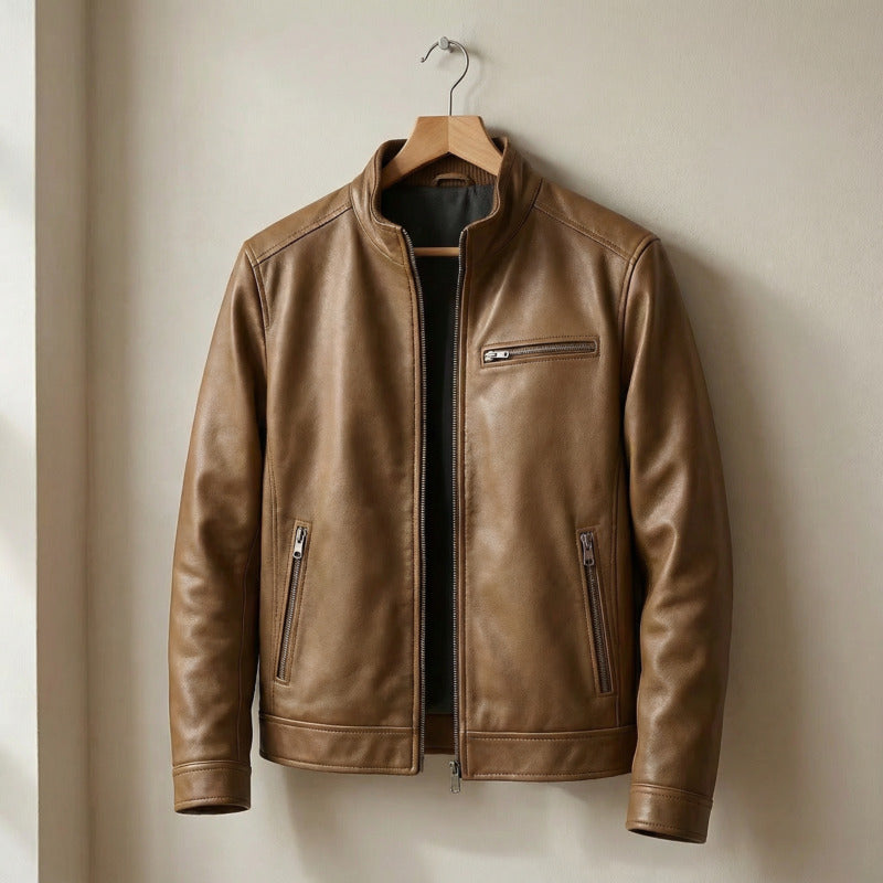 Veste en cuir vintage