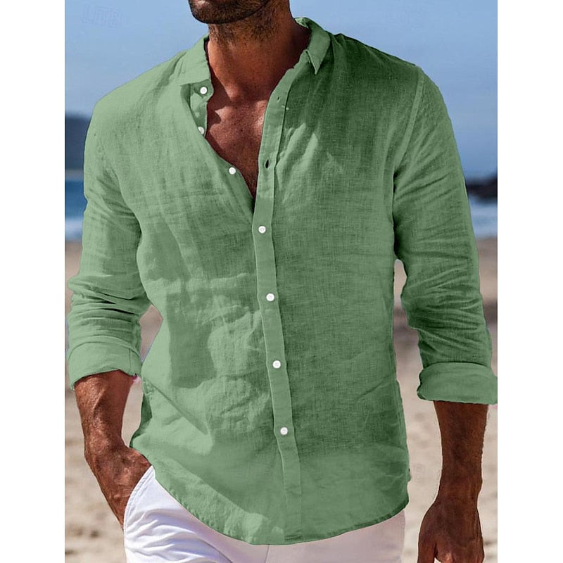 Chemise décontractée en lin