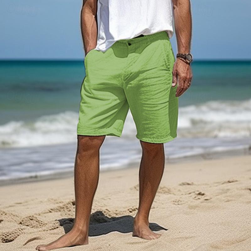 Short en lin élégant