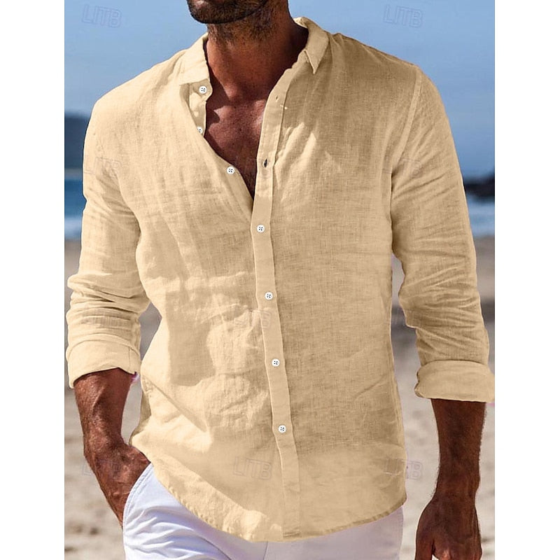 Chemise décontractée en lin