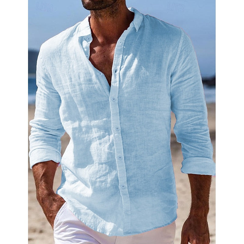 Chemise décontractée en lin