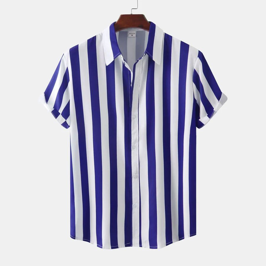 Chemise d'été rayée respirante