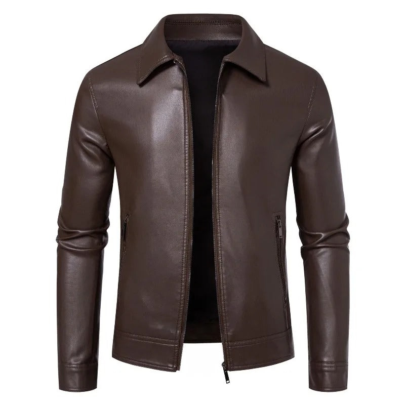 Veste en cuir casual business