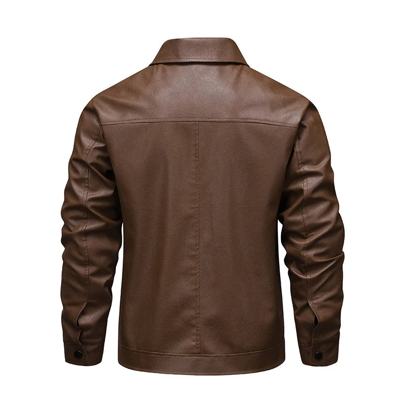 Veste de motard en cuir vintage