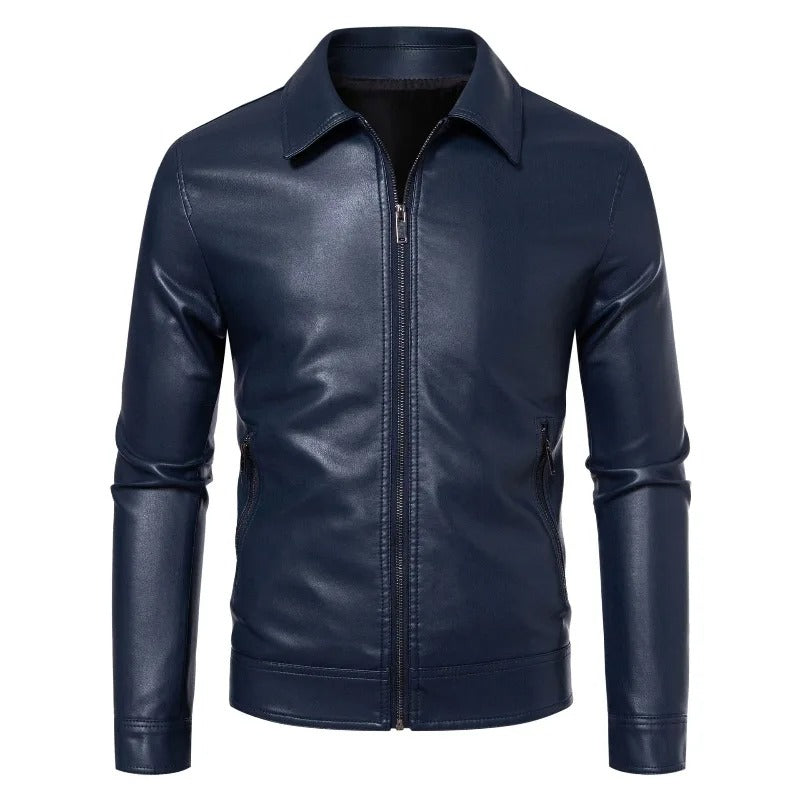Veste en cuir casual business