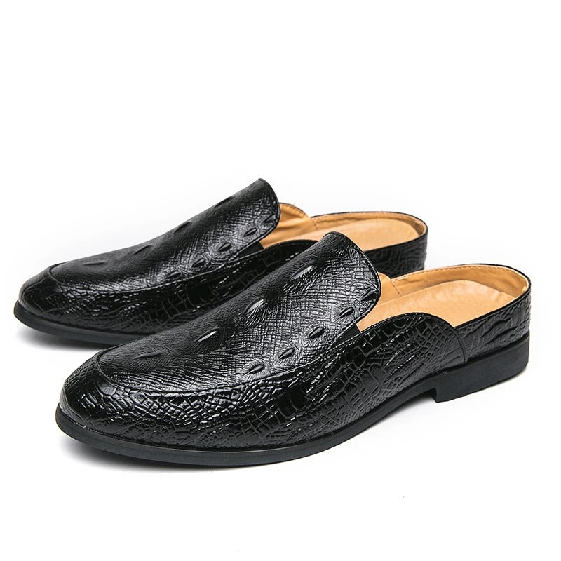 Chaussures habillées élégantes à imprimé crocodile