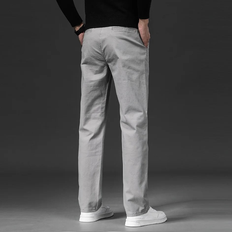 Pantalon droit en coton
